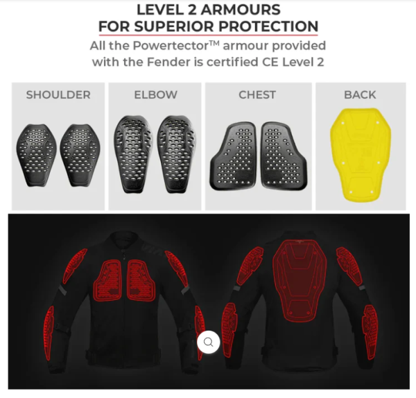 VIATERRA FENDER – URBAN MESH RIDING JACKET WITH BASE LAYER